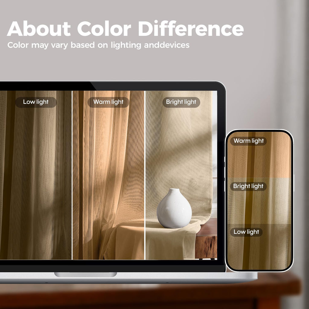 100% Blackout Curtains for Bedroom, Double Layer Pink Curtains, Black Out Curtain 84 inch Long with Sheer Overlay for Living Room, Room Darkening Window Drapes with Grommet, 52" W x 84" L