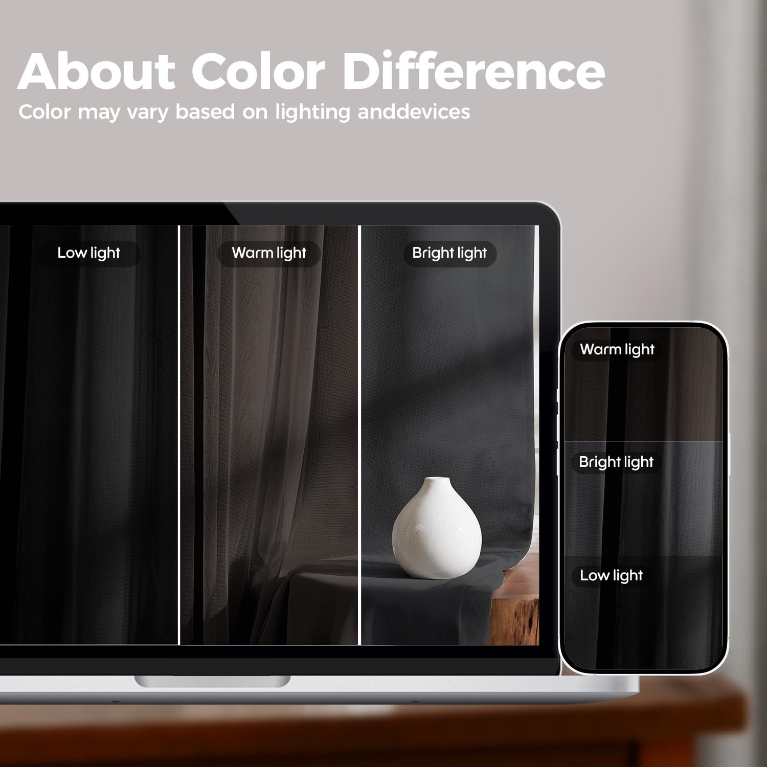 100% Blackout Curtains for Bedroom, Double Layer Pink Curtains, Black Out Curtain 84 inch Long with Sheer Overlay for Living Room, Room Darkening Window Drapes with Grommet, 52" W x 84" L