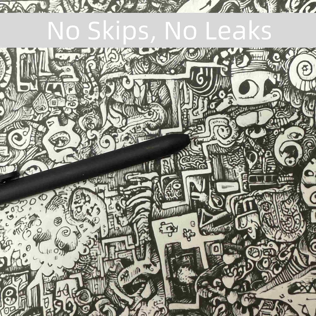 thinkor Pink Gel Pens Black Ink, 7 Pcs 0.5mm Quick Dry Fine Point Smooth Writing Pens, Cute Office School Supplies Gifts for Women Student