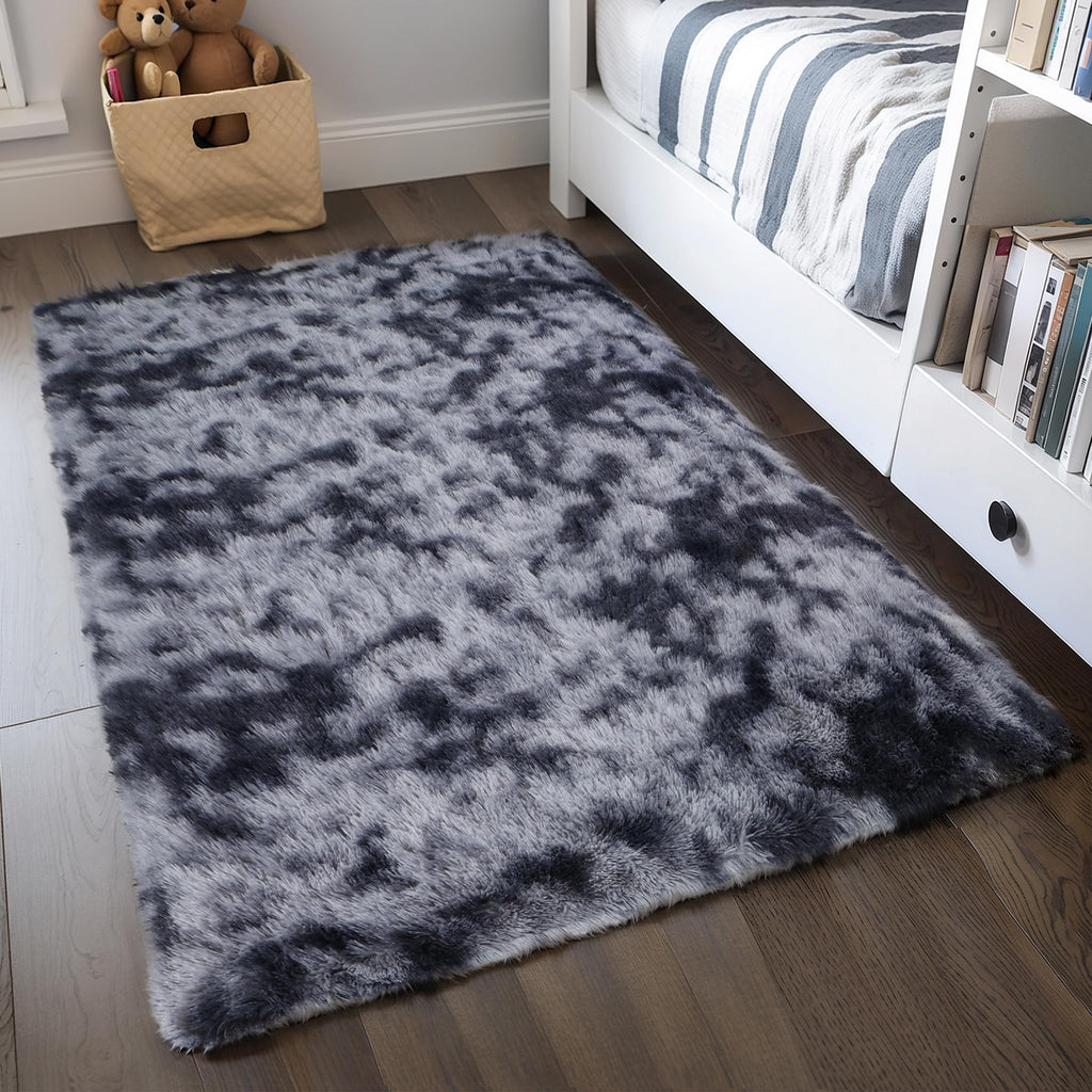Pink Fluffy 4x6 Area Rugs for Bedoom Girls, Soft Washable Fuzzy Furry Shag Rug for Kids Room, Nursery, Dorm Decor, Cute Plush Carpet for Baby Toddler