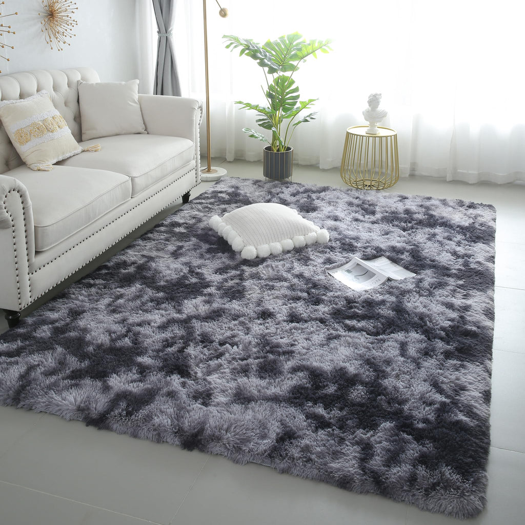 Pink Fluffy 4x6 Area Rugs for Bedoom Girls, Soft Washable Fuzzy Furry Shag Rug for Kids Room, Nursery, Dorm Decor, Cute Plush Carpet for Baby Toddler